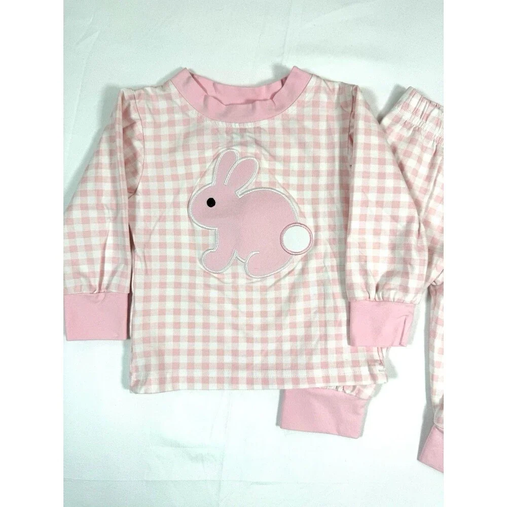 SMOCKINGBIRD Girls Bunny Pajama‎ Set 9M Cottagecore Sweet Cozy Soft